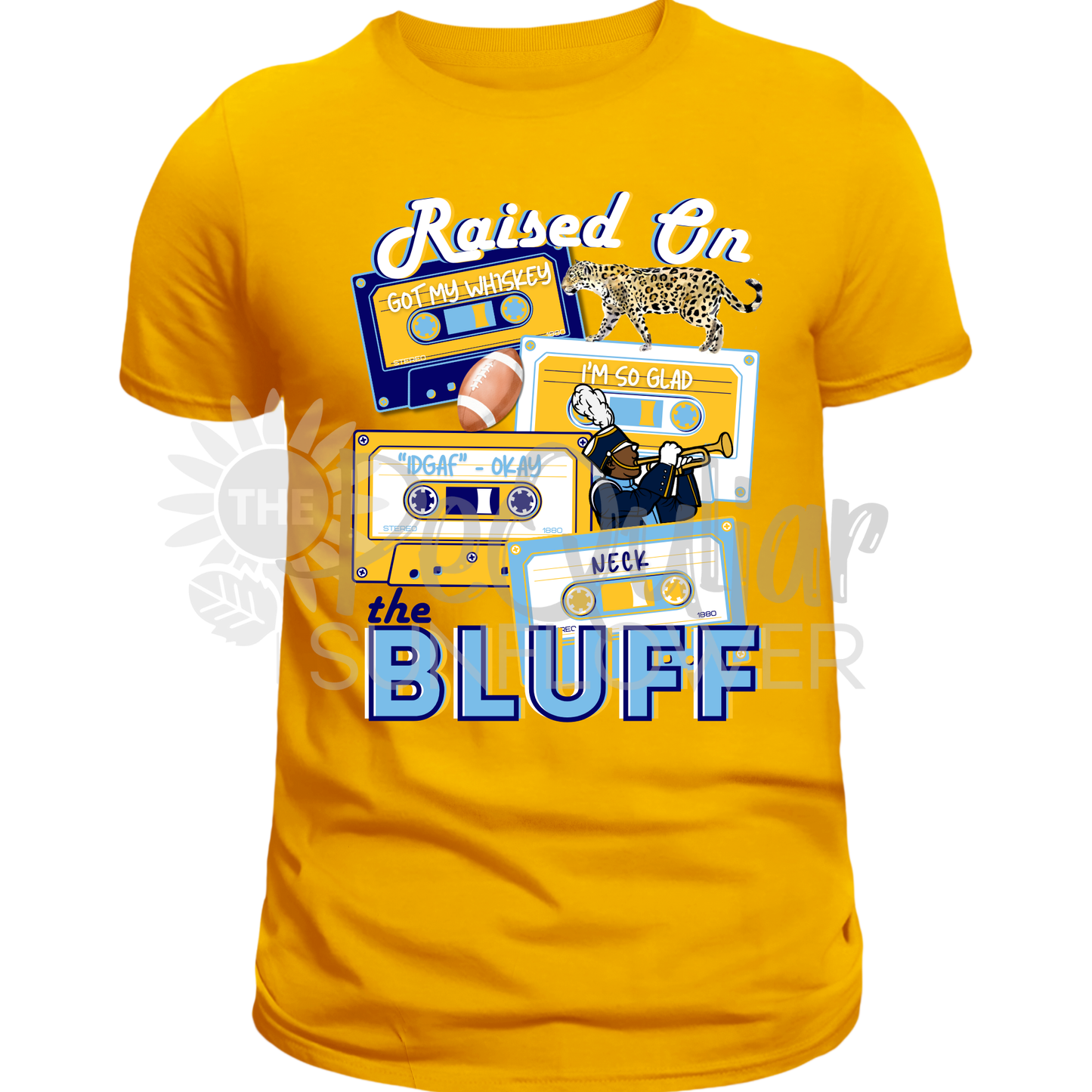 raised on the bluff