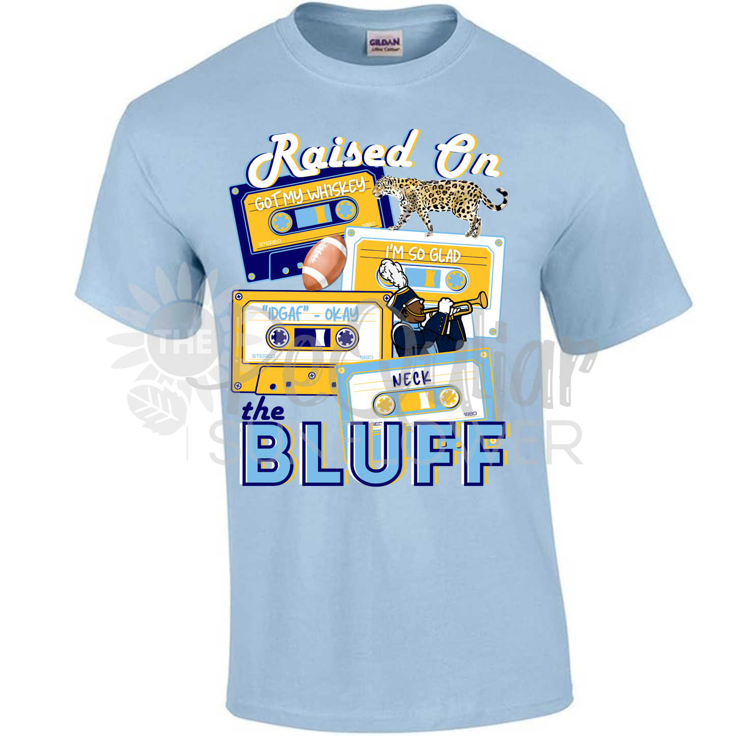 raised on the bluff