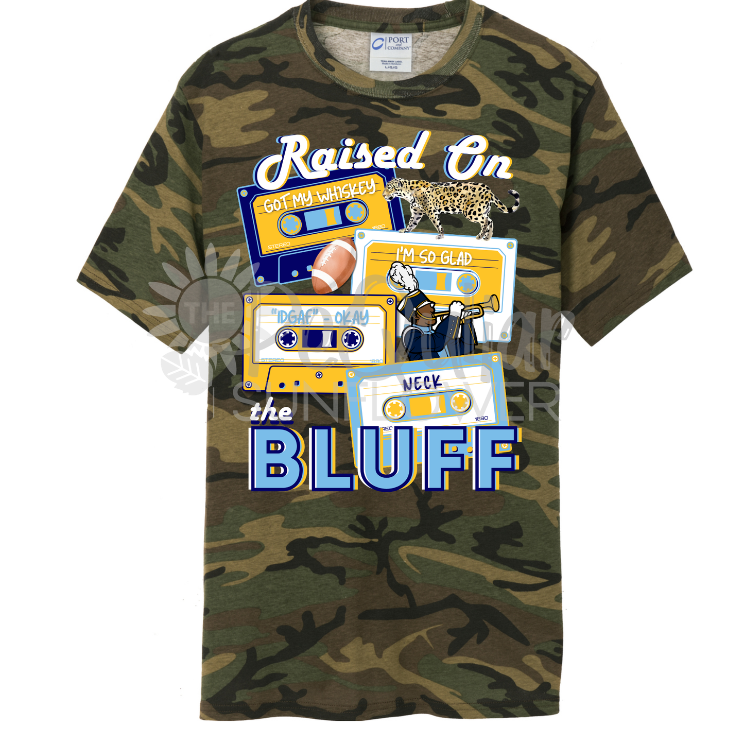raised on the bluff