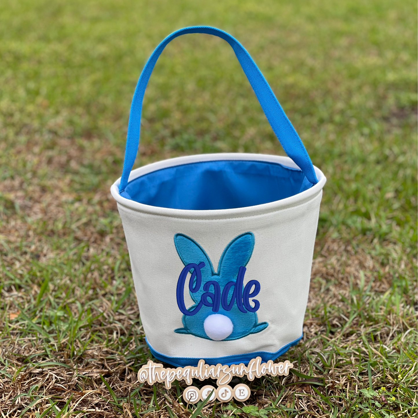 embroidered easter basket