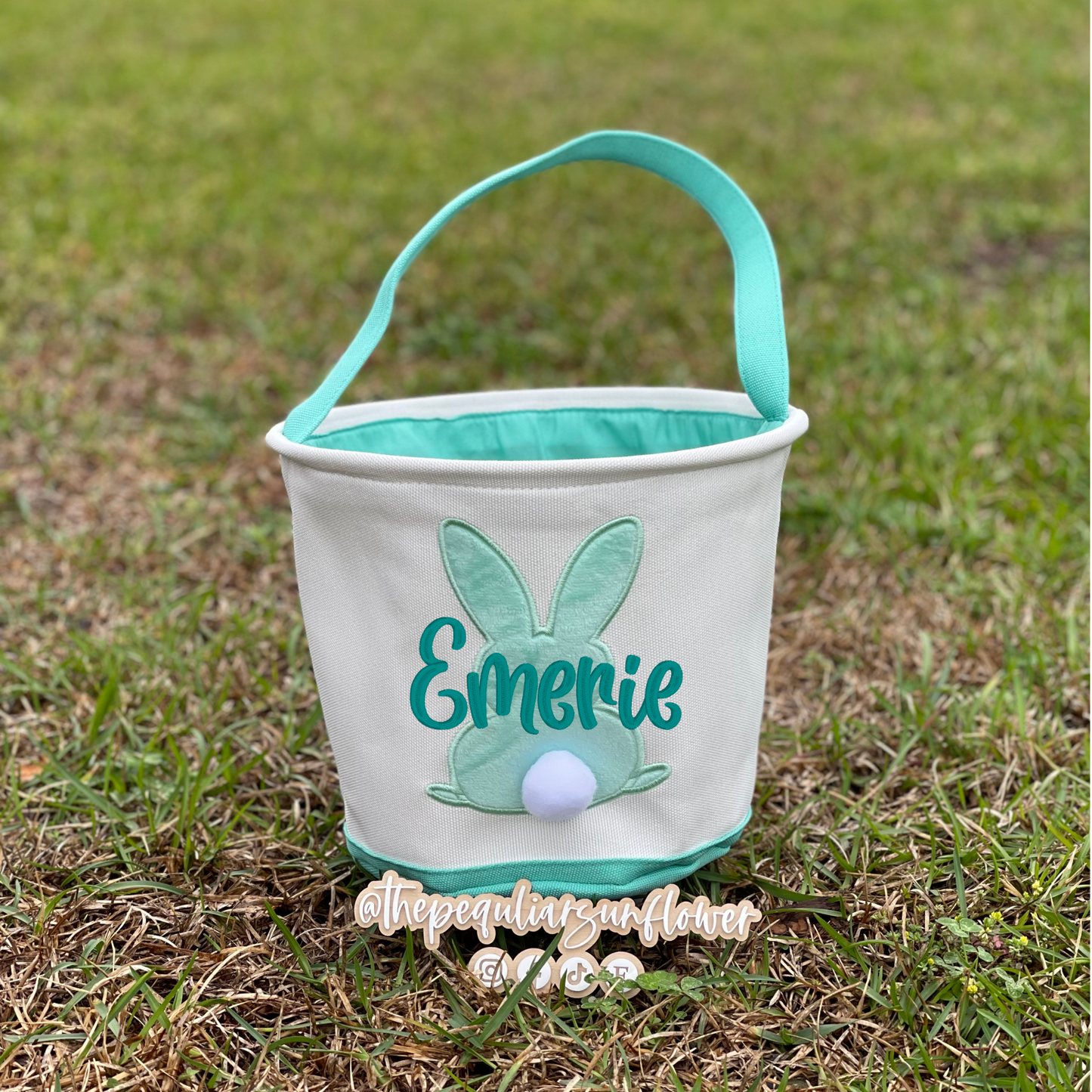 embroidered easter basket