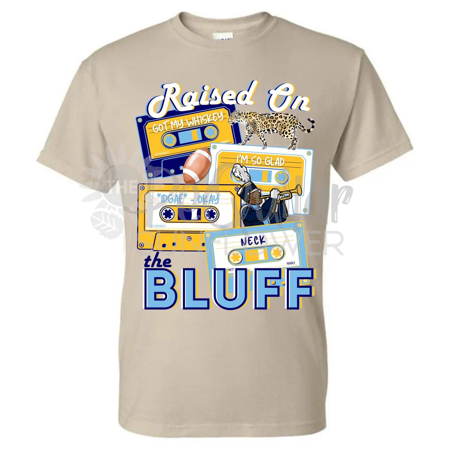 raised on the bluff