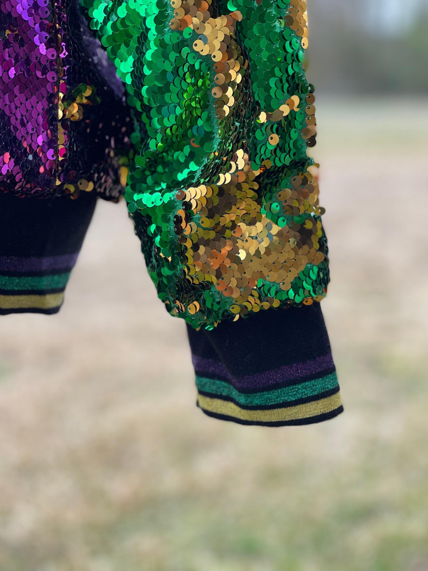 sequin mardi gras jacket