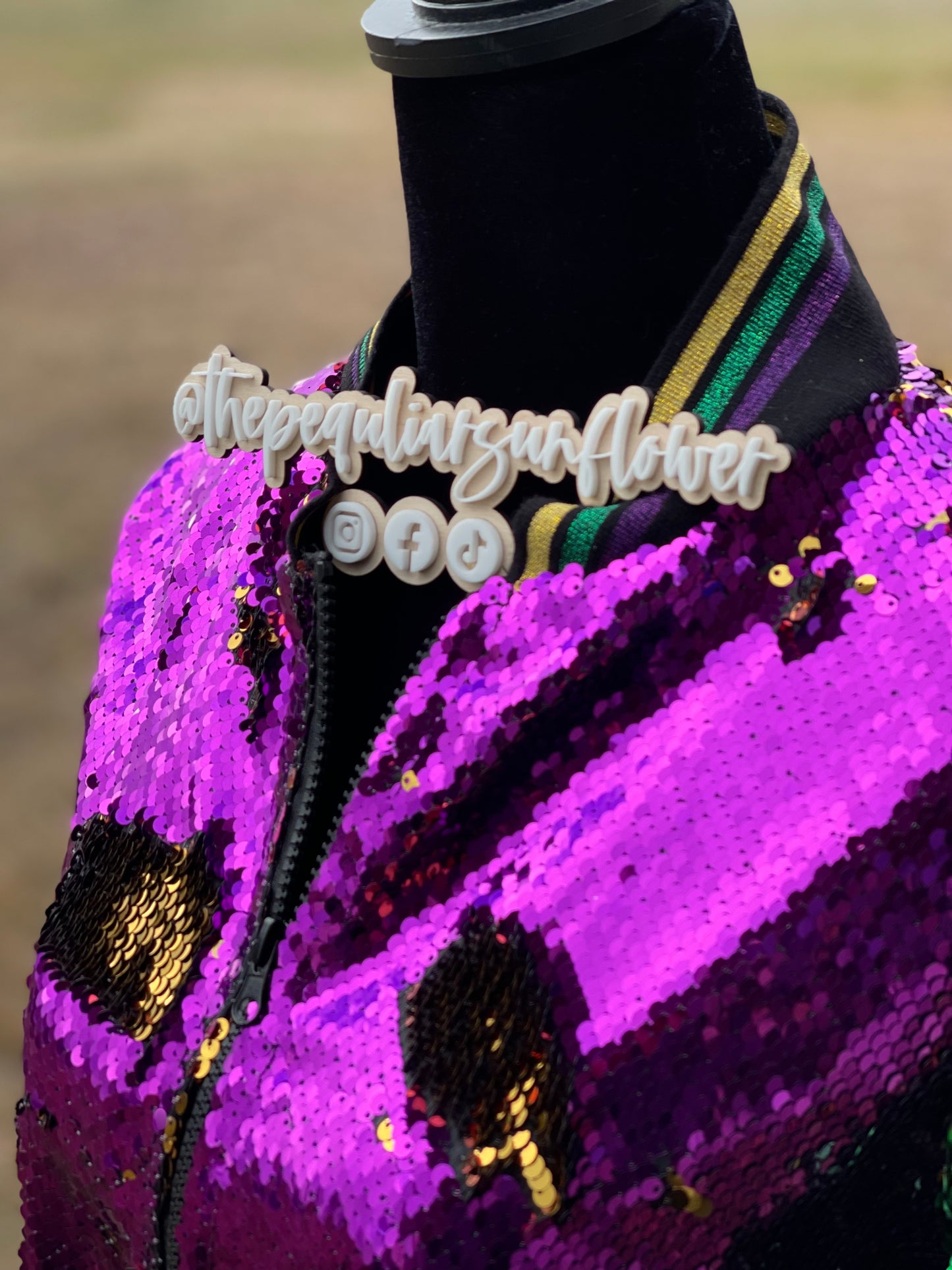 sequin mardi gras jacket