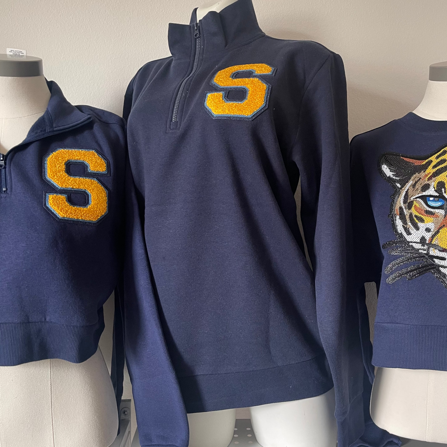 chenille "S" Quarter Zip