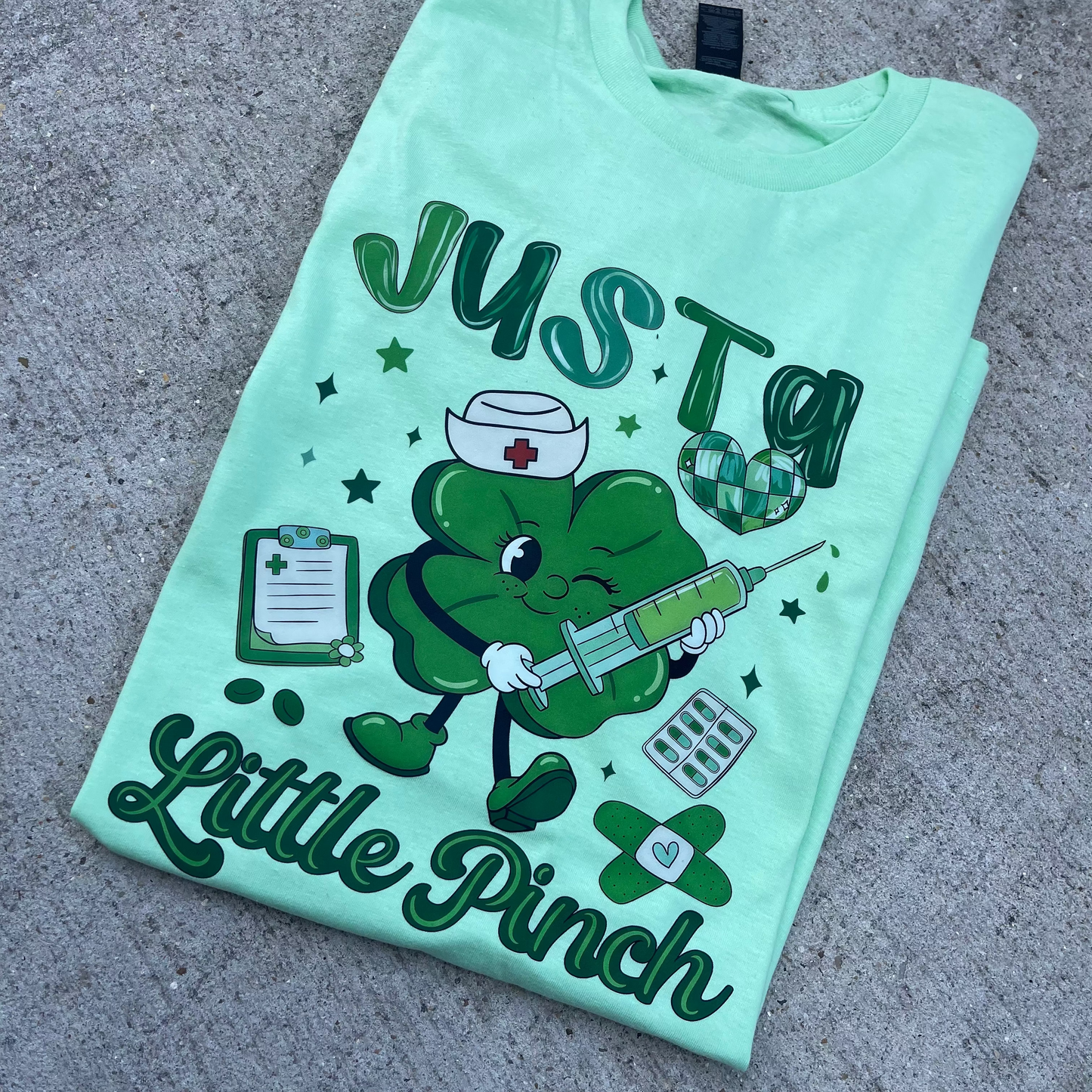 nurse - just a little pinch t-shirt