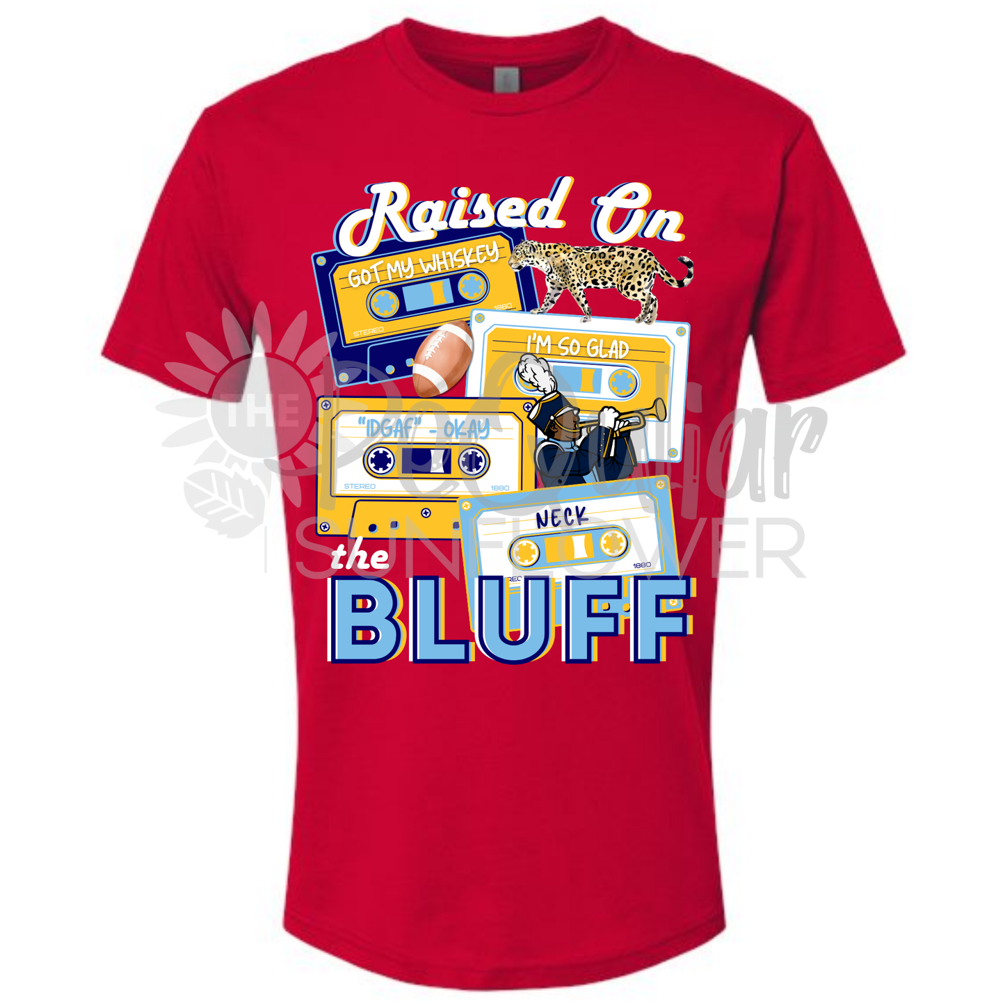 raised on the bluff