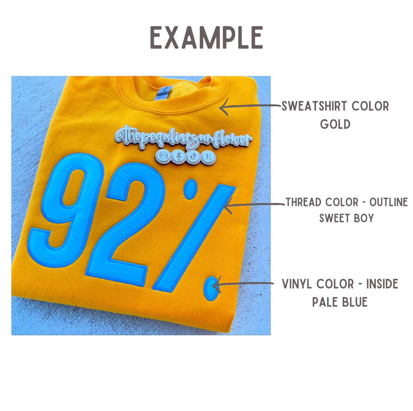 92% sweatshirt