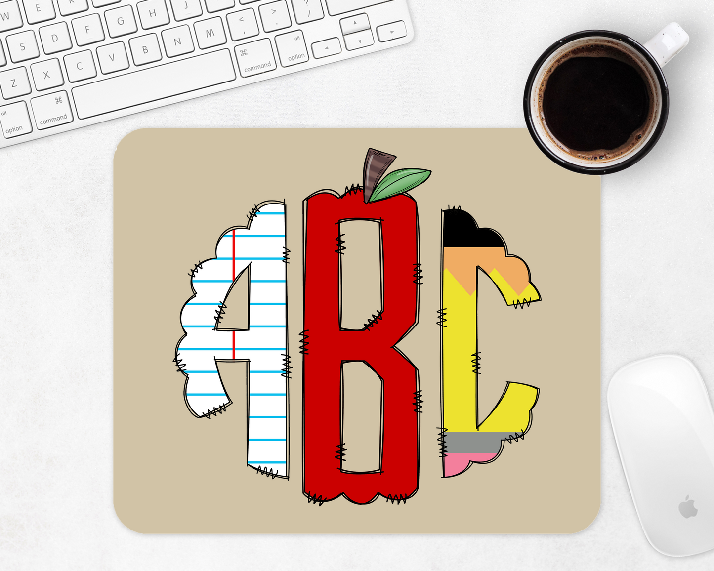 monogram mousepad