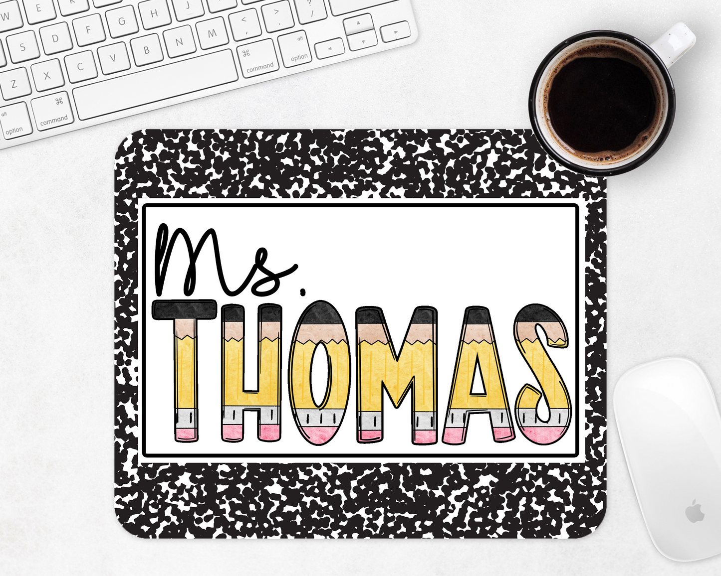 composition notebook mousepad