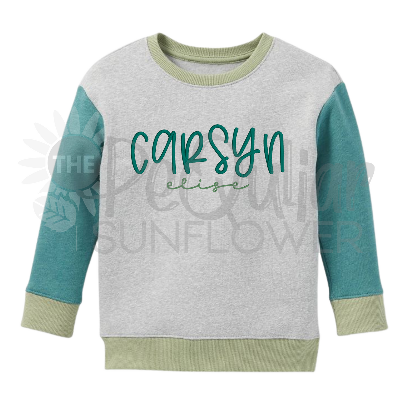 kids colorblock sweatshirt