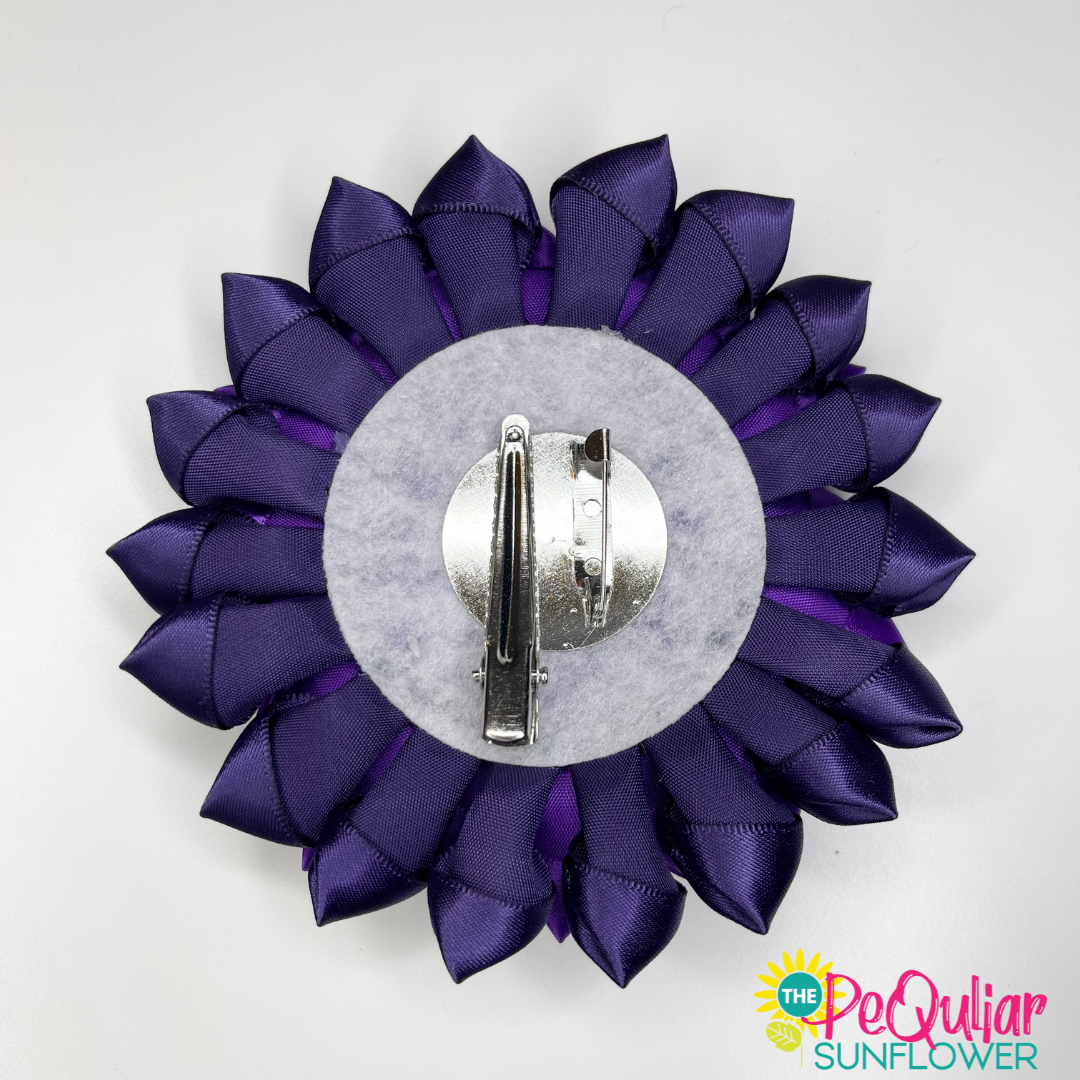 violet brooch
