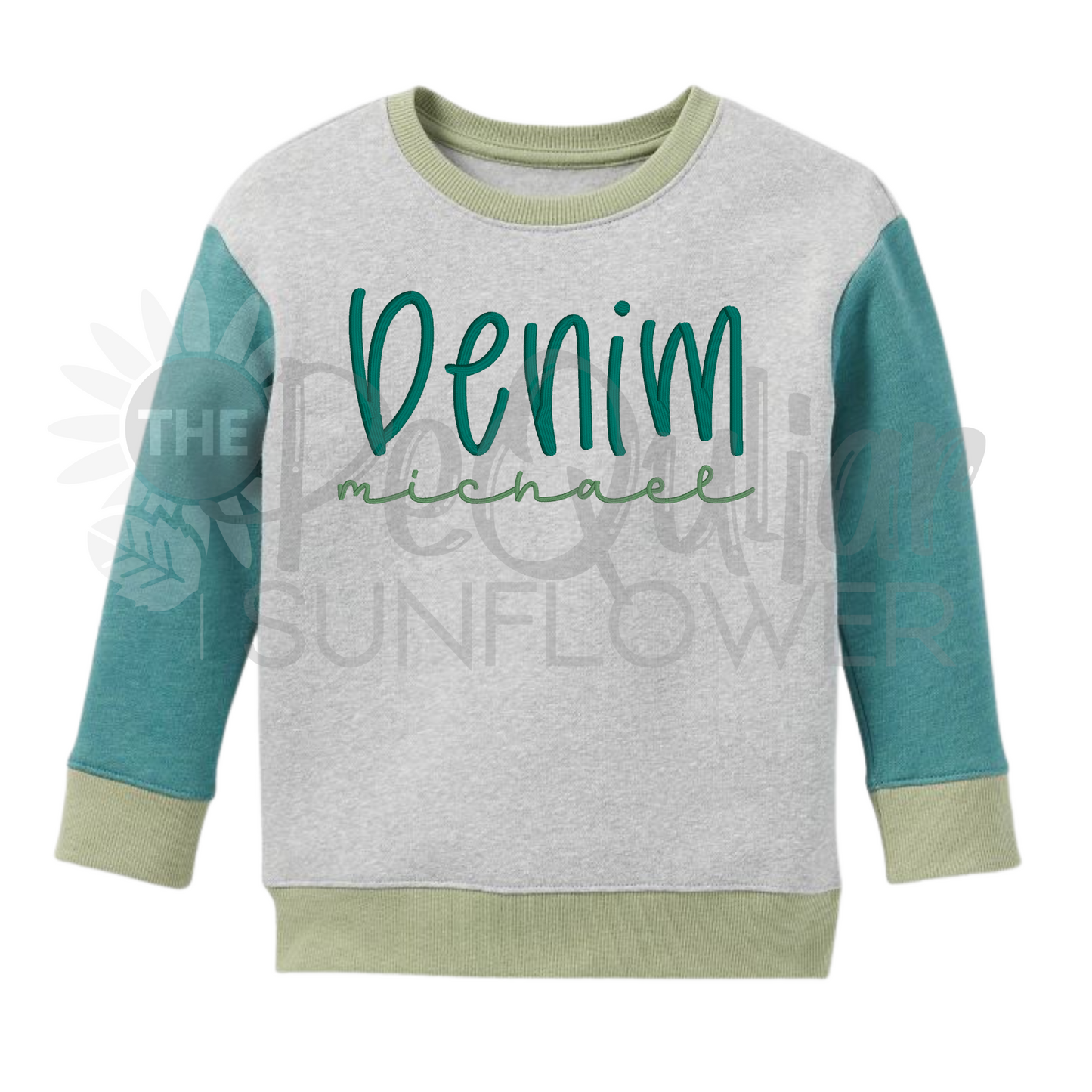 kids colorblock sweatshirt