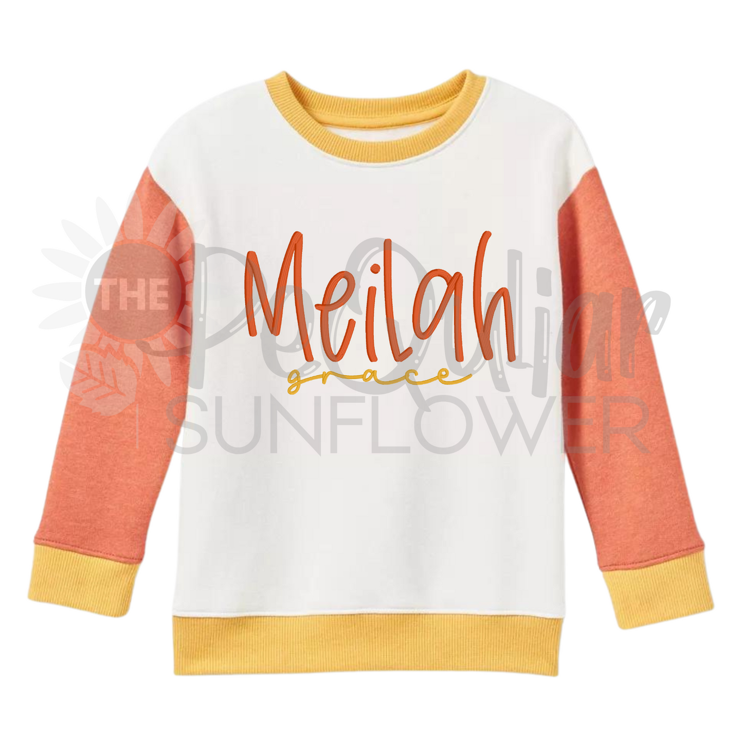 kids colorblock sweatshirt
