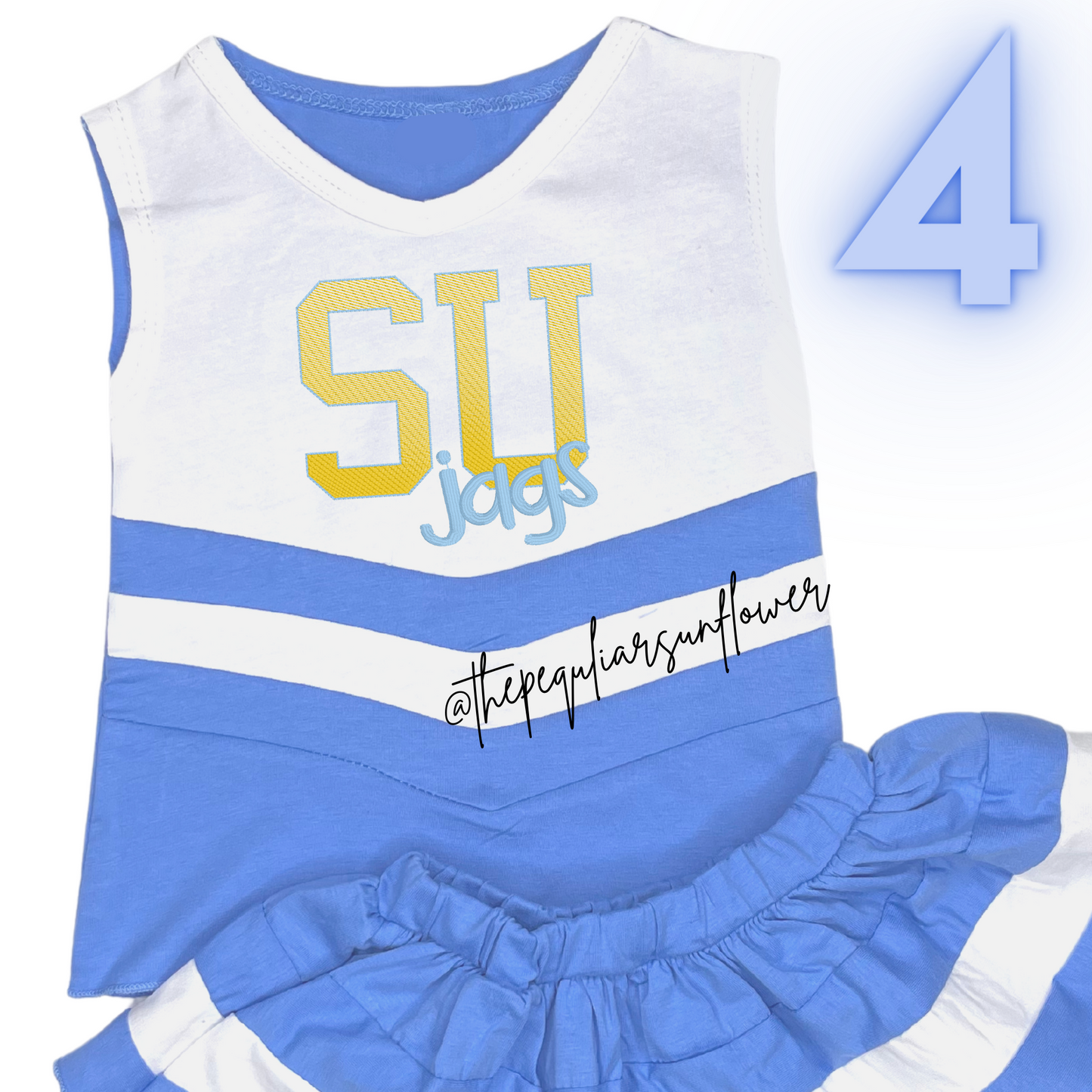 columbia/gold fan cheer uniform