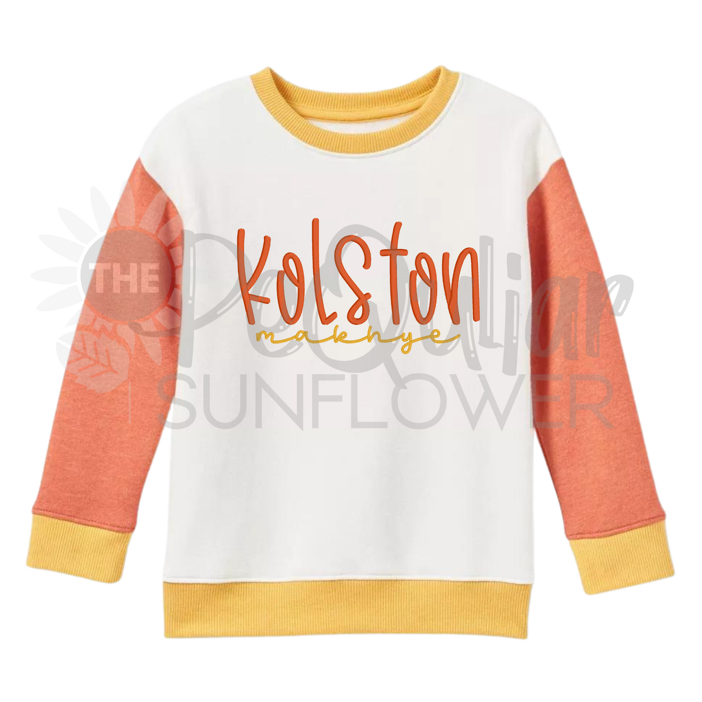 kids colorblock sweatshirt