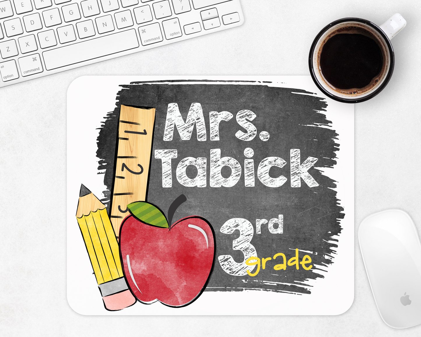 chalkboard mousepad