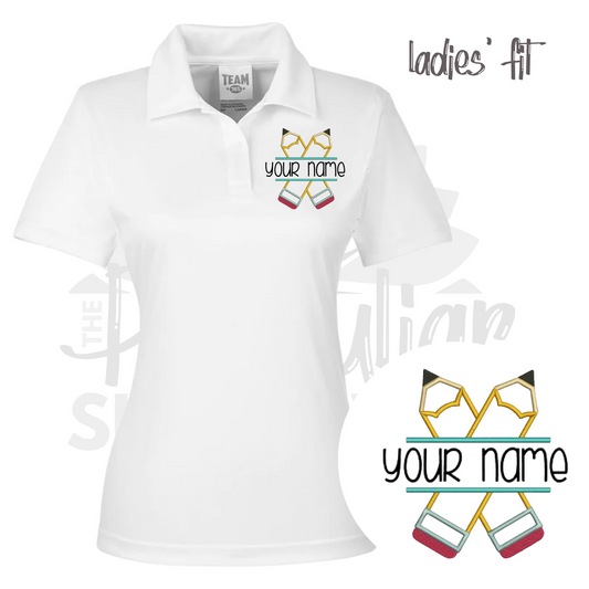 ladies fit - split pencil polo