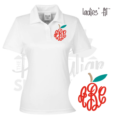 apple monogram polo
