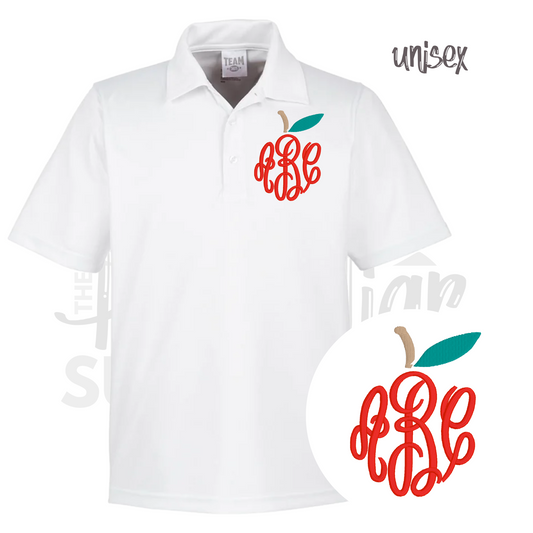 unisex - apple monogram polo