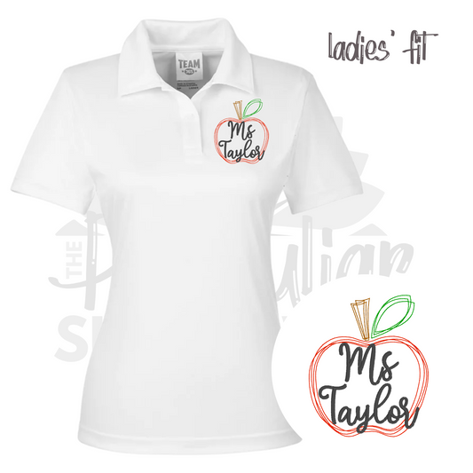 ladies fit - sketch apple polo