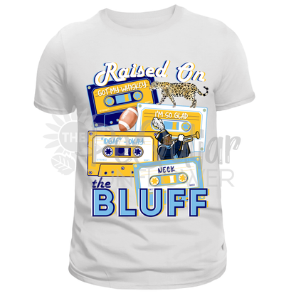 raised on the bluff
