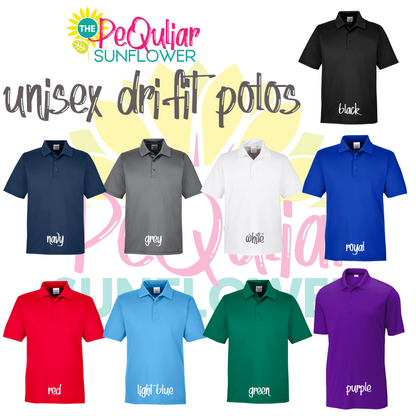 unisex - split teacher polo