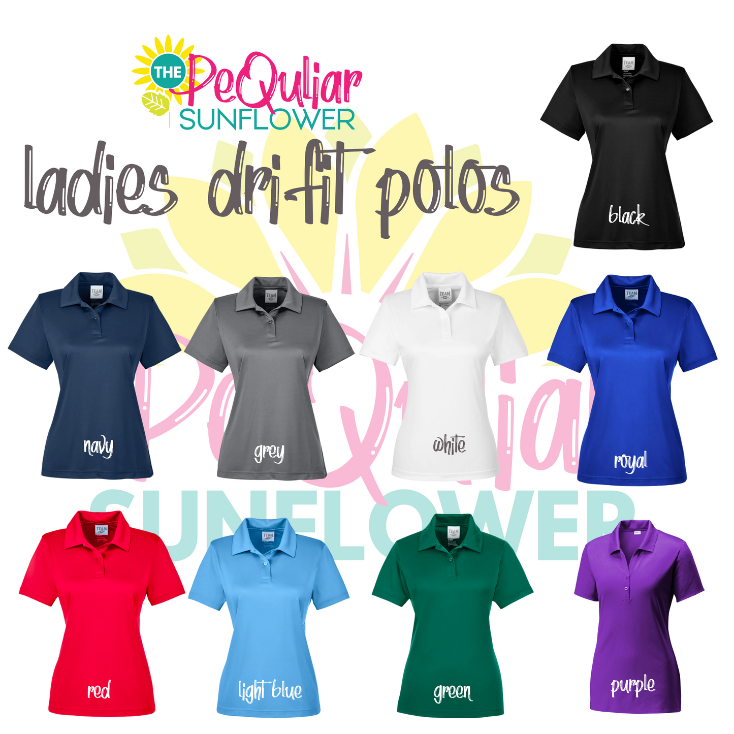ladies fit - teachers plant seeds sunflower polo