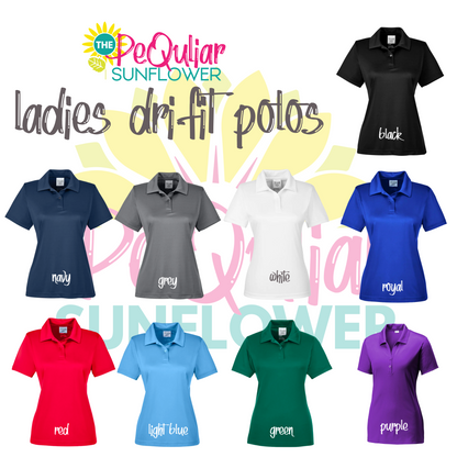 ladies fit - teachers plant seeds sunflower polo