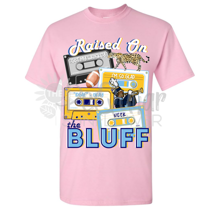 raised on the bluff