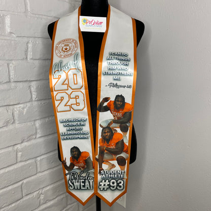 graduation stole with trim