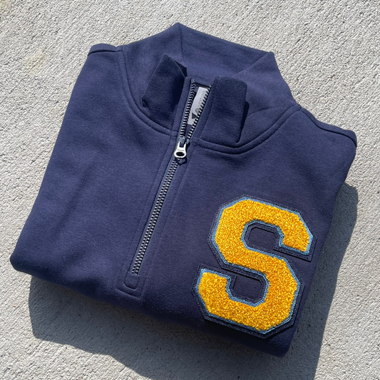 chenille "S" Quarter Zip