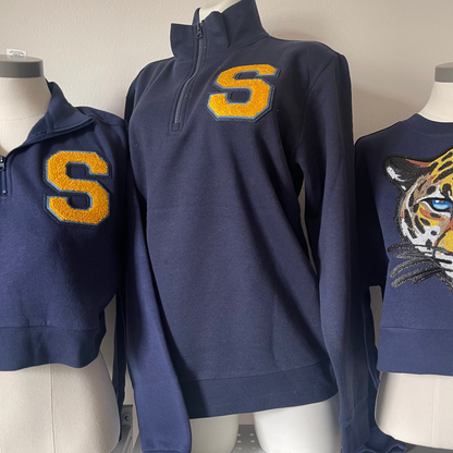 chenille "S" Quarter Zip