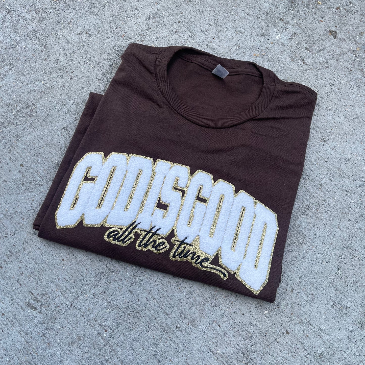 God Is Good Chenille T-Shirt