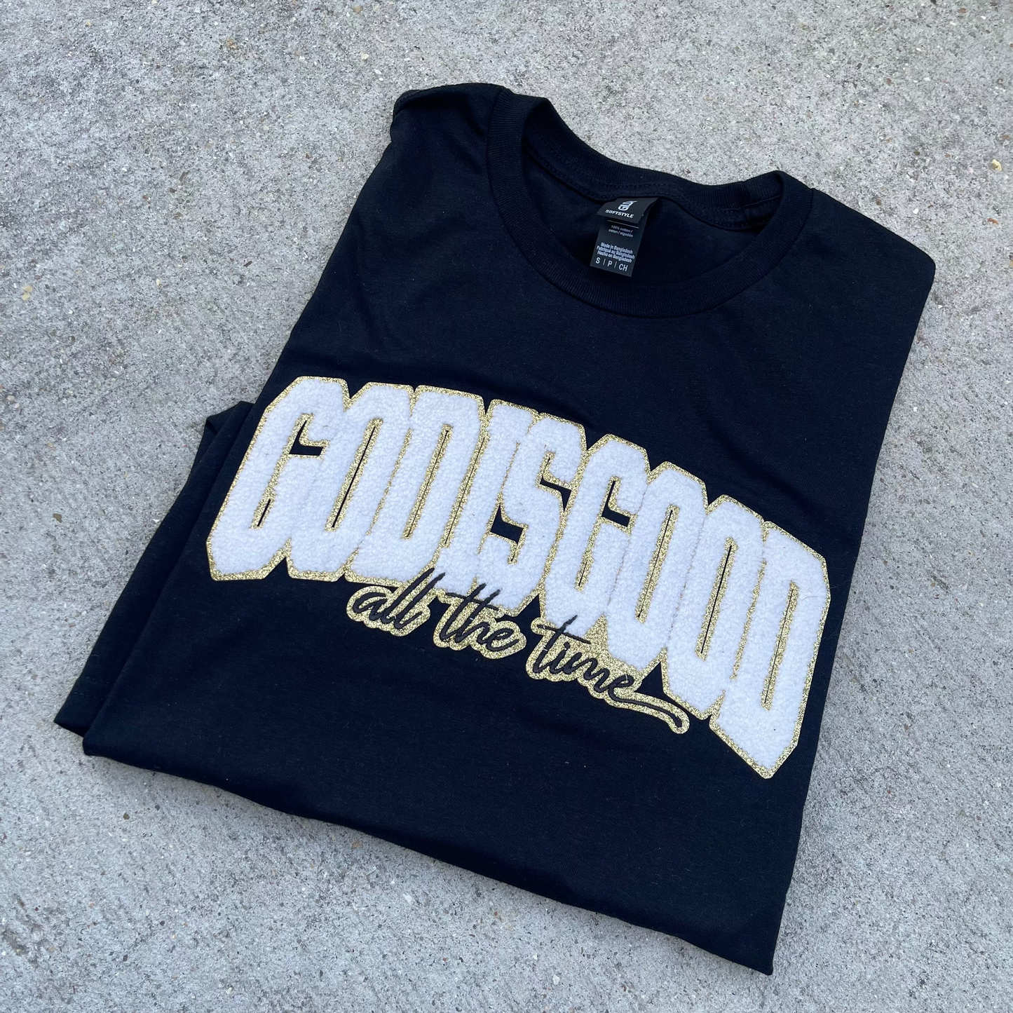 God Is Good Chenille T-Shirt