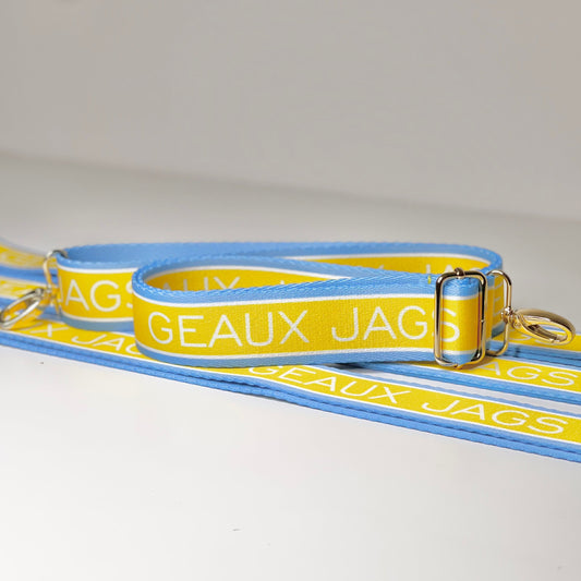 geaux jags purse strap