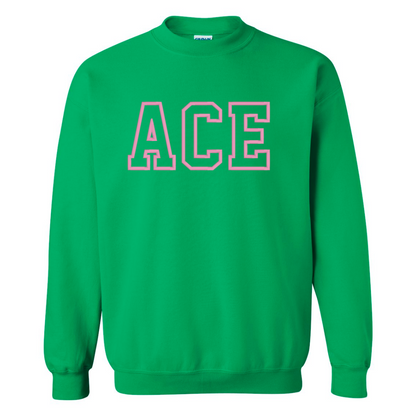 sorority line color block sweatshirt