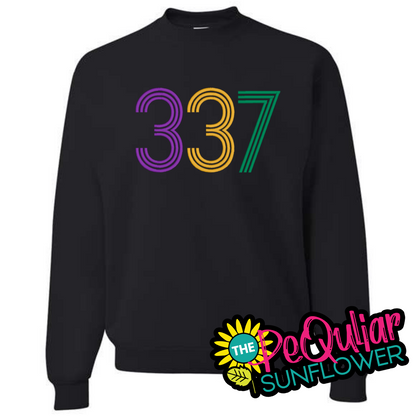 area code mardi gras sweatshirt