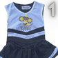black/white fan cheer uniform