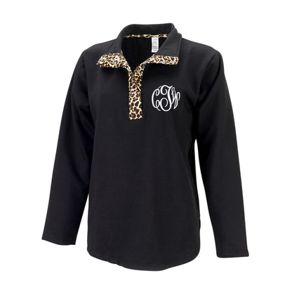 leopard pullover